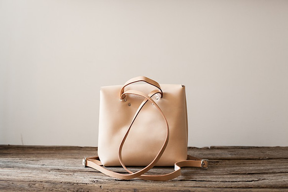 [Kansen-ha] 手工牛皮背包 第4張的照片