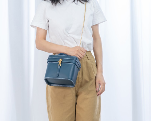 新作SU craft 革軸ペン（着脱式）マヤショルダー 青