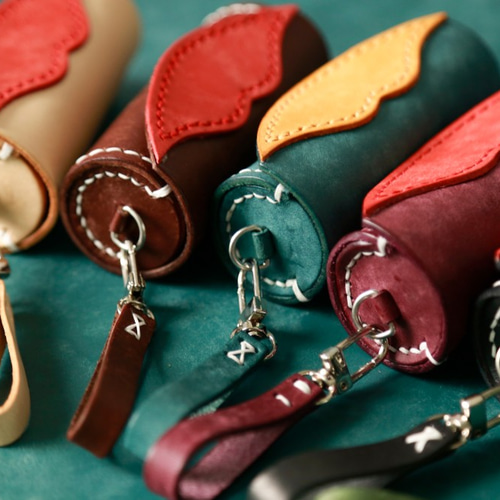 sex Lip】まん丸かわいい革のリップスティックケース その他ケース