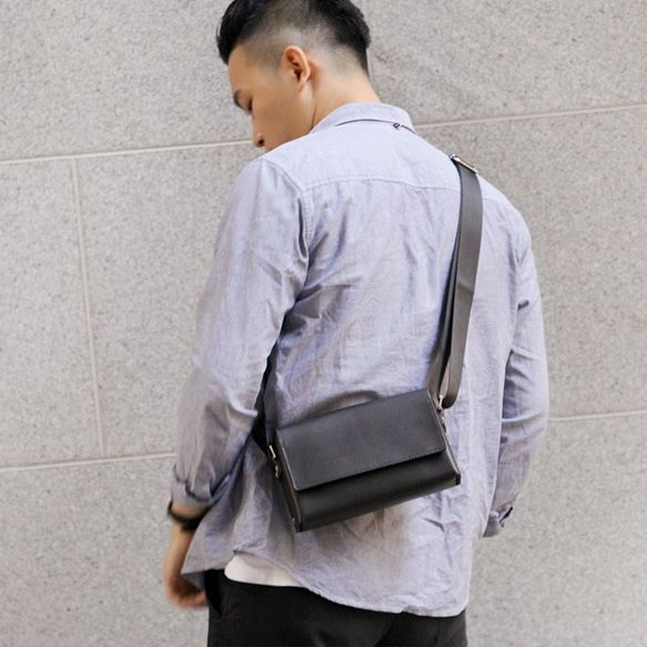 新商品キャンペーン中！フラットショルダーバッグ 軽量 メンズ 男性 父の日 10枚目の画像