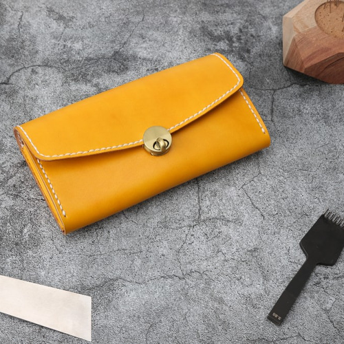 新作 長財布 レディース 革 大容量 牛革手作り手縫い収納オルガン長