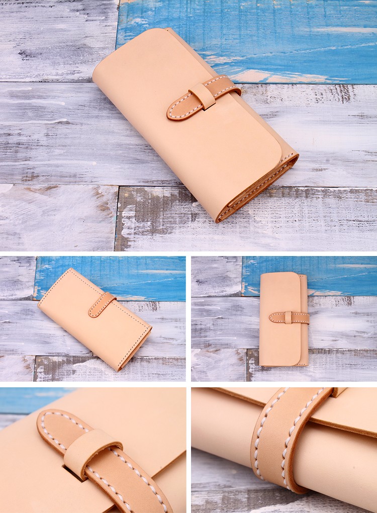 長財布 レディース 革 大容量 牛革手縫い収納ジャバラマチ財布ベルト留め長財布027001