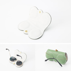Creema 獨家眼鏡盒由 Owl Lovers 製成單皮革眼鏡盒包飾物 第4張的照片