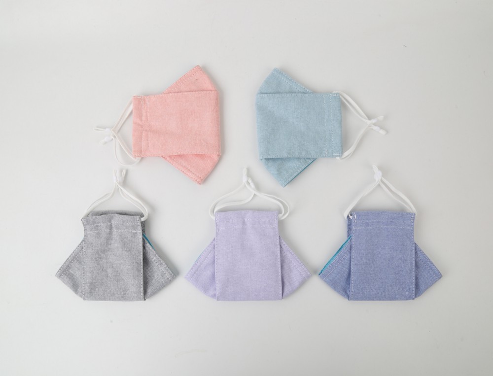 「10周年記念・Creema限定作品」5枚組キャンペーン中！舟型 マスク カバー ポケット付き 手作りマスク カバー