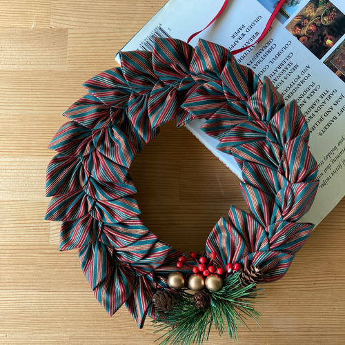 creema限定】布で作るクリスマスリース リース nuno studio Sumi 通販