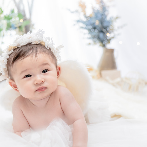 フェザーbig]天使の羽 ハーフバースデー ニューボーンフォト ボディ