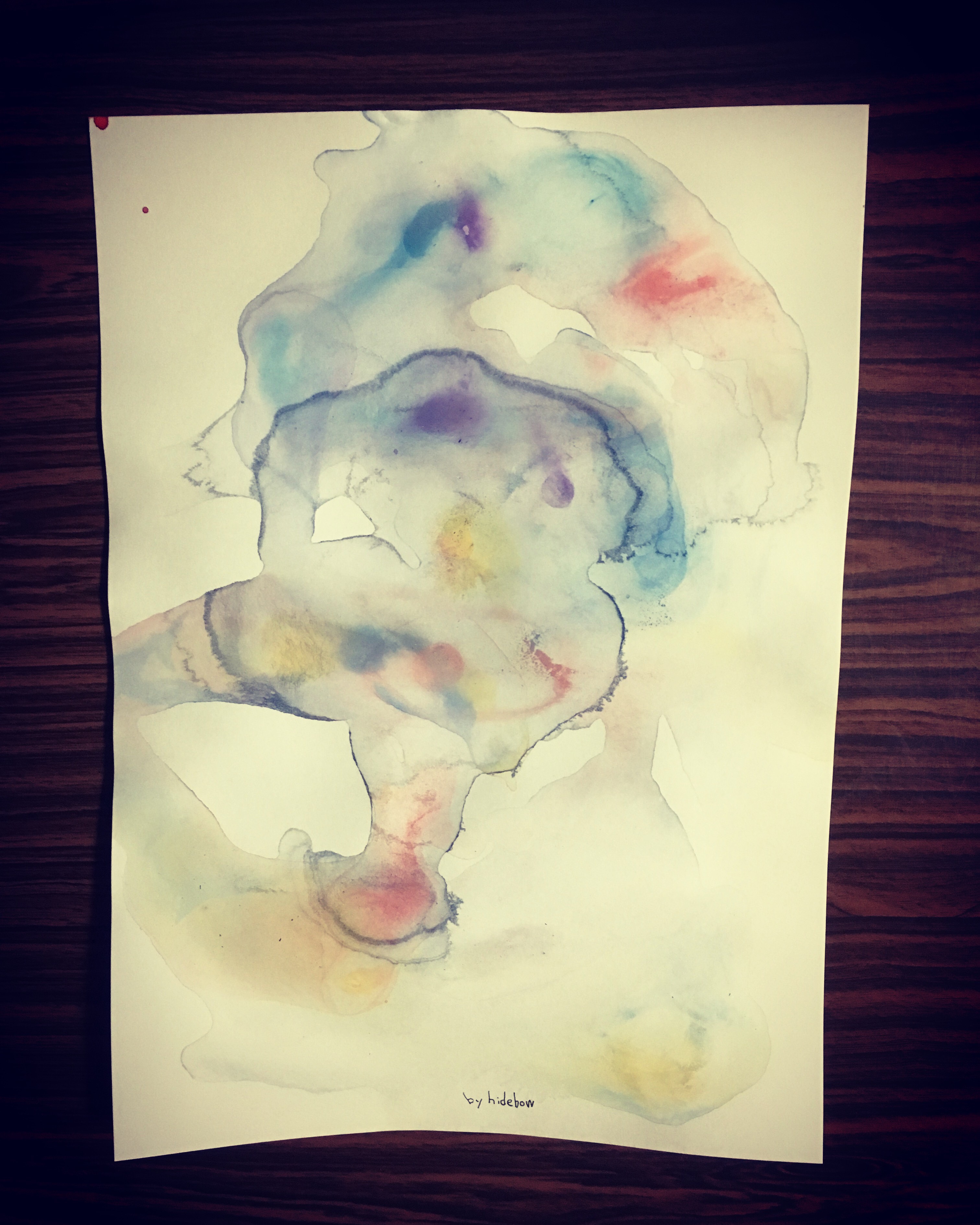 水彩画原画 江の島・湘南海岸公園 ＃629