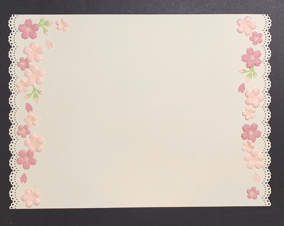 桜のメッセージカード（A4サイズ） 4枚目の画像