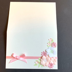 花束のカード（B6二つ折サイズ） 2枚目の画像