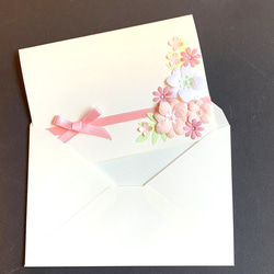 花束のカード（B6二つ折サイズ） 3枚目の画像