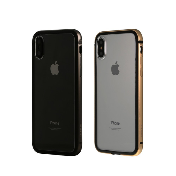 iPhoneXs / X OVERDIGI LimboXダブルマテリアル衝突防止ショックアブソーバーアルミフレーム-ブラック 3枚目の画像