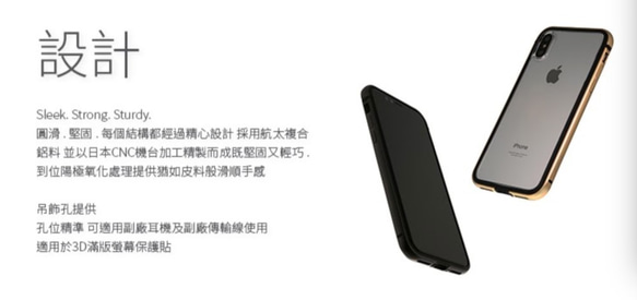 iPhoneXs / X OVERDIGI LimboXダブルマテリアル衝突防止ショックアブソーバーアルミフレーム-ブラック 5枚目の画像