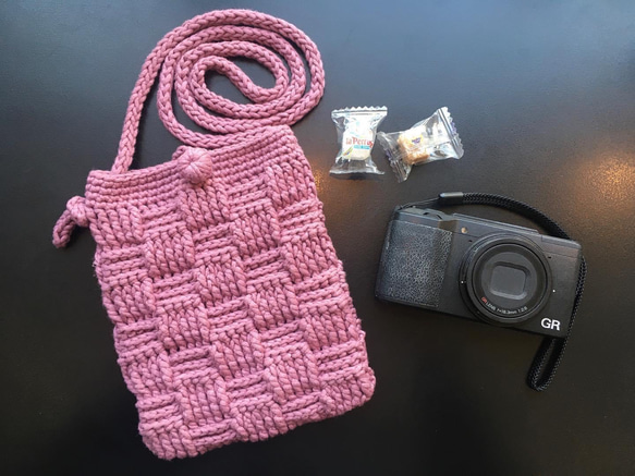 休閒編織小包-紫藕色 第2張的照片