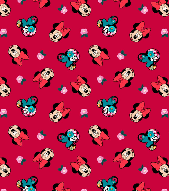 USA 輸入生地］Disney ミニーちゃん 生地 poiful 通販 6277100｜Creema  