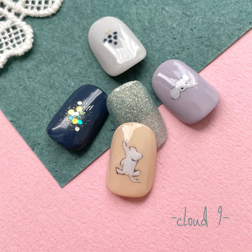 ぞうさんネイル_067 ネイルチップ（つけ爪） nailcloud9