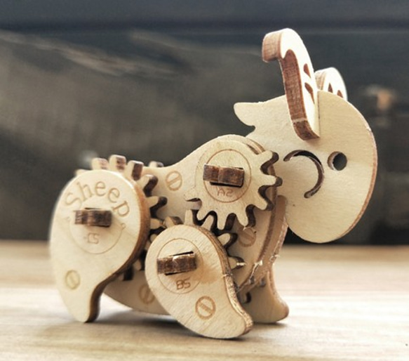 DIY動態木模-羊、木工手作、最佳送禮小物 第4張的照片