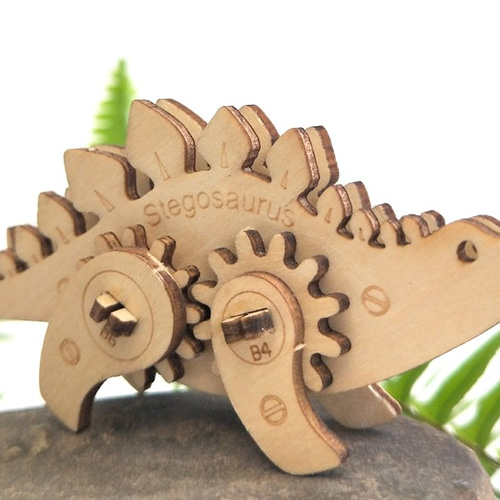 DIYのダイナミックな木型 - ステゴサウルス、木工、最高の贈り物（先史