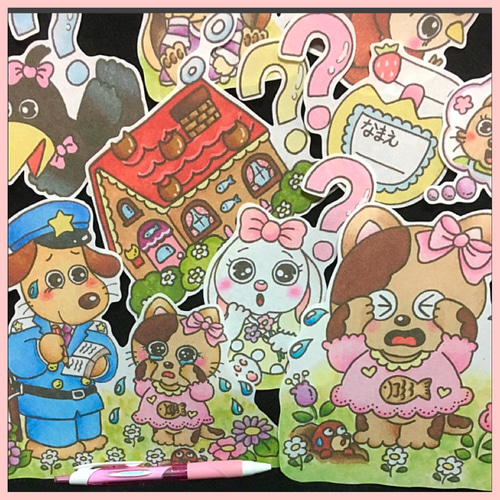 ❤︎犬のおまわりさん❤︎ パネルシアター 雑貨・その他 atelier M