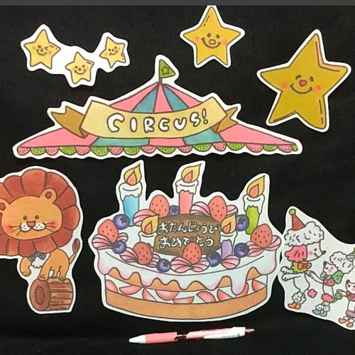 ❤︎キラキラサーカスのお誕生日❤︎ パネルシアター 雑貨