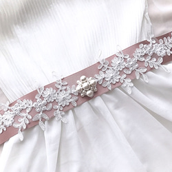 サッシュベルト•レースパール/4カラー ドレス alizée アリゼ 通販