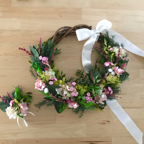 リースブーケ•ガーデングリーン ブーケ alizée アリゼ 通販 3739793