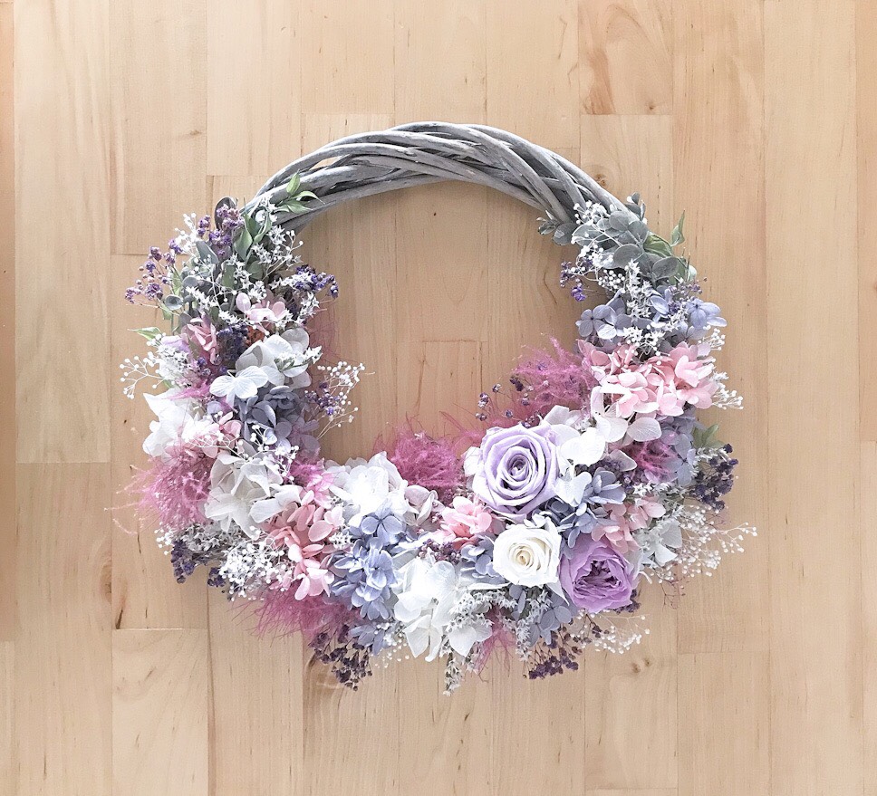 モーヴパープル•リースブーケ