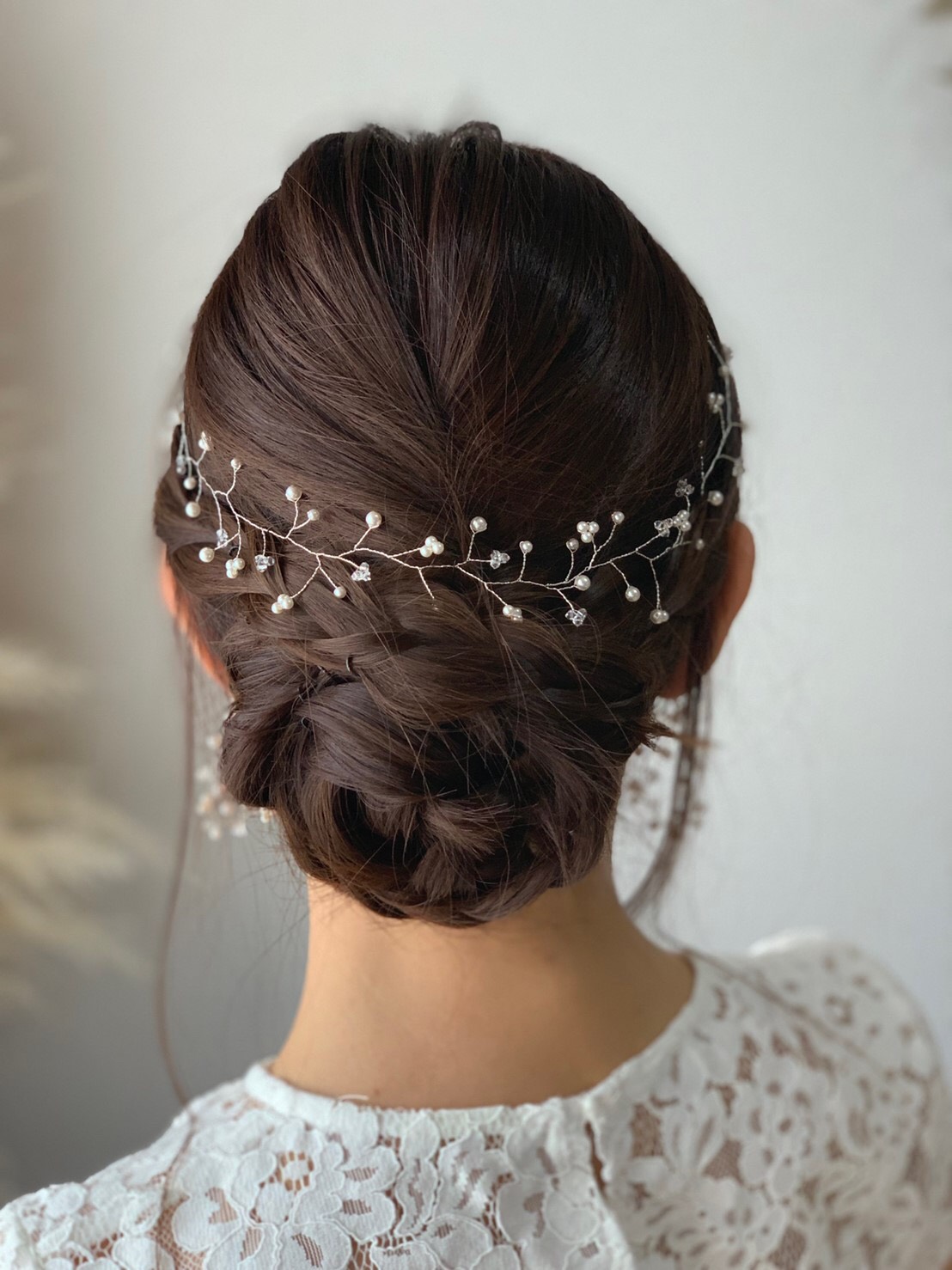 ハーフ花冠《スワロ&パール 》