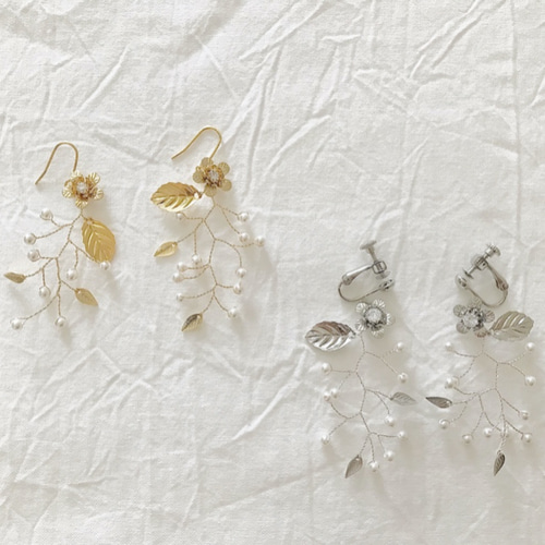 花嫁小物　ヘッドドレス　グローブ　イヤリング　イヤーカフ 花嫁小物　ヘッドドレス　グローブ　イヤリング　イヤーカフ