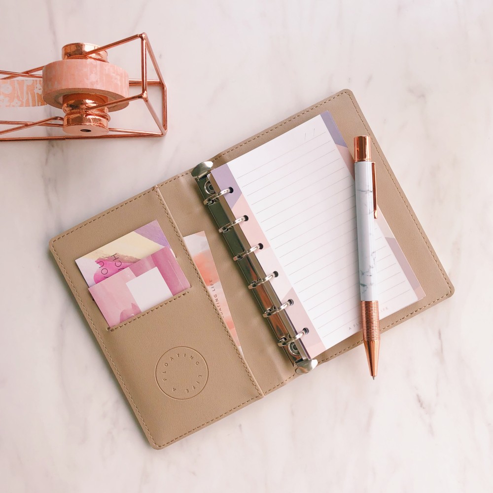 【再入荷】システム手帳・ミニ6サイズ（万能ベージュ）