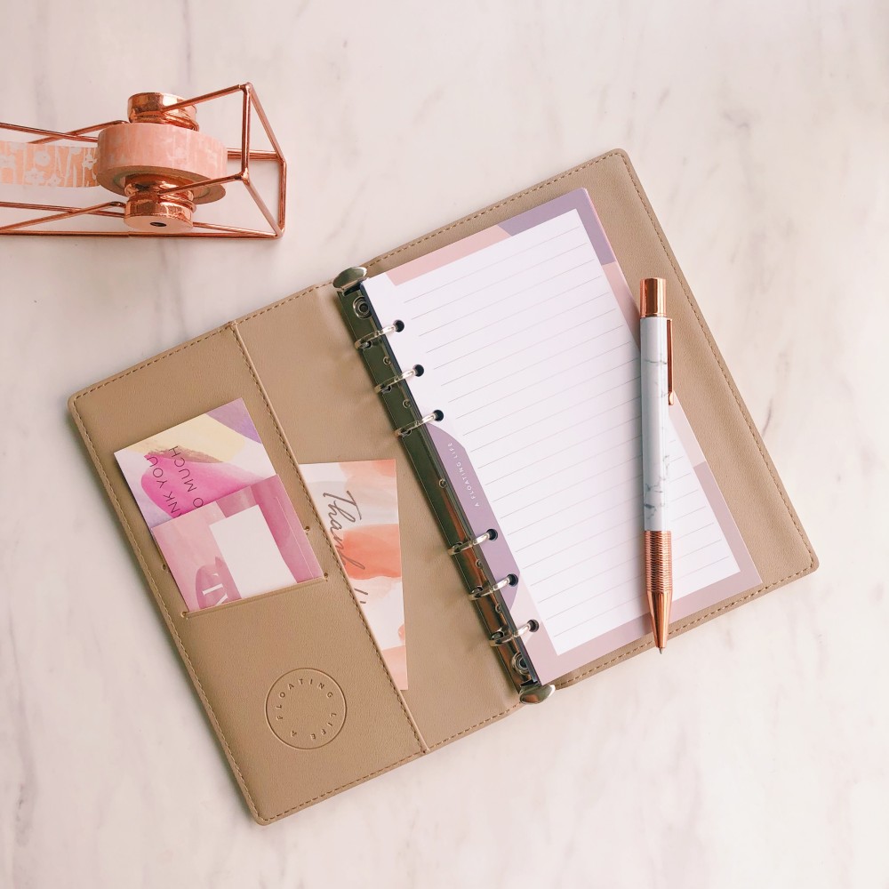 【再入荷】システム手帳・バイブルサイズ（万能ベージュ）