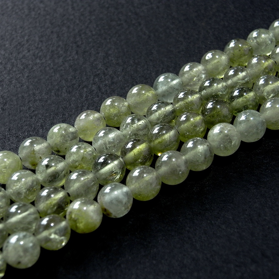 ◆ビーズ◆グリーンガーネットAAA 6mm 一連約38cm