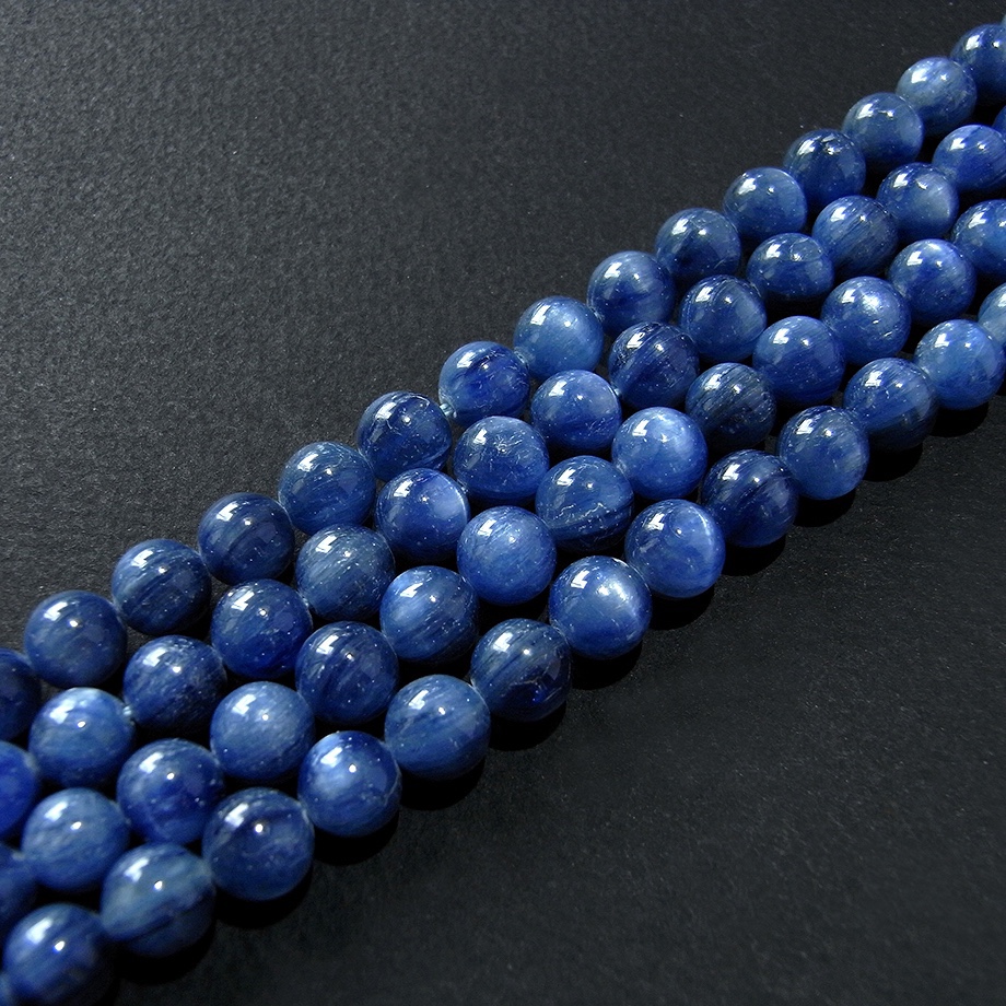 ◆ビーズ◆カイヤナイトAAA 8mm 一連約38cm