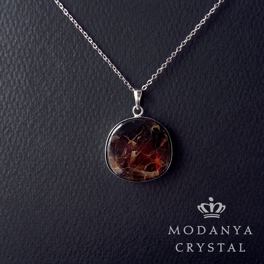 アンモライト［シルバー925フレーム］ペンダントトップ1