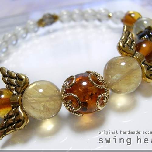 大天使ウリエルのブレスレット / 天然石 / カーネリアン / シトリン