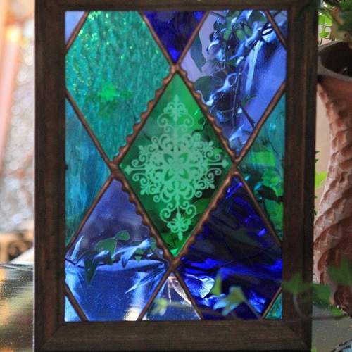 ステンドグラス ダマスク柄 アーガイル June その他インテリア雑貨