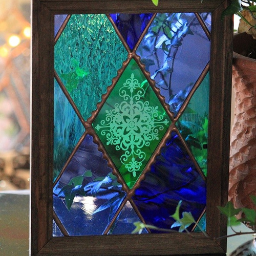 ステンドグラス ダマスク柄 アーガイル June その他インテリア雑貨