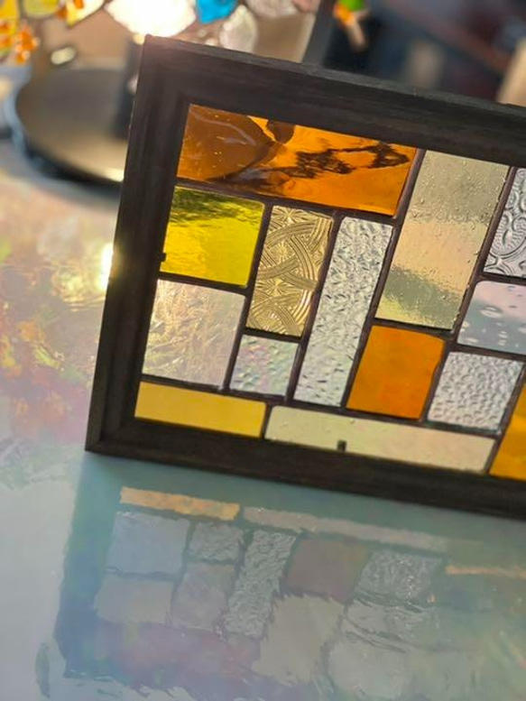 ステンドグラス　Geometry glass Vitamin color 2枚目の画像