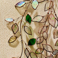 wild rose さま専用　オーダー作品　glass leaves 4枚目の画像