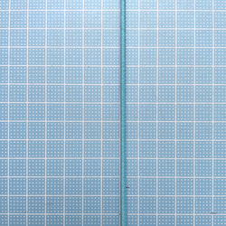 ショップオリジナル2.5㎜幅国産ウーリーゴム　50m巻き(ライトブルー) 4枚目の画像