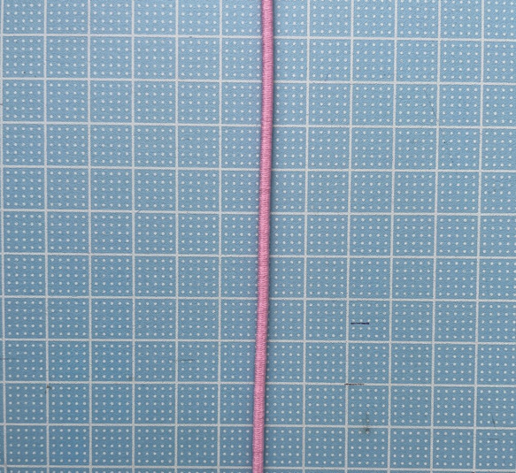 ⭐️お試しパック⭐️ショップオリジナル2.5㎜幅国産ウーリーゴム　10m巻き(ピンク) 2枚目の画像