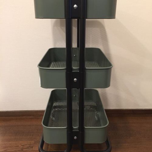 完成品 新品IKEA【RASKOG】ロースコグワゴン ミックスカラー