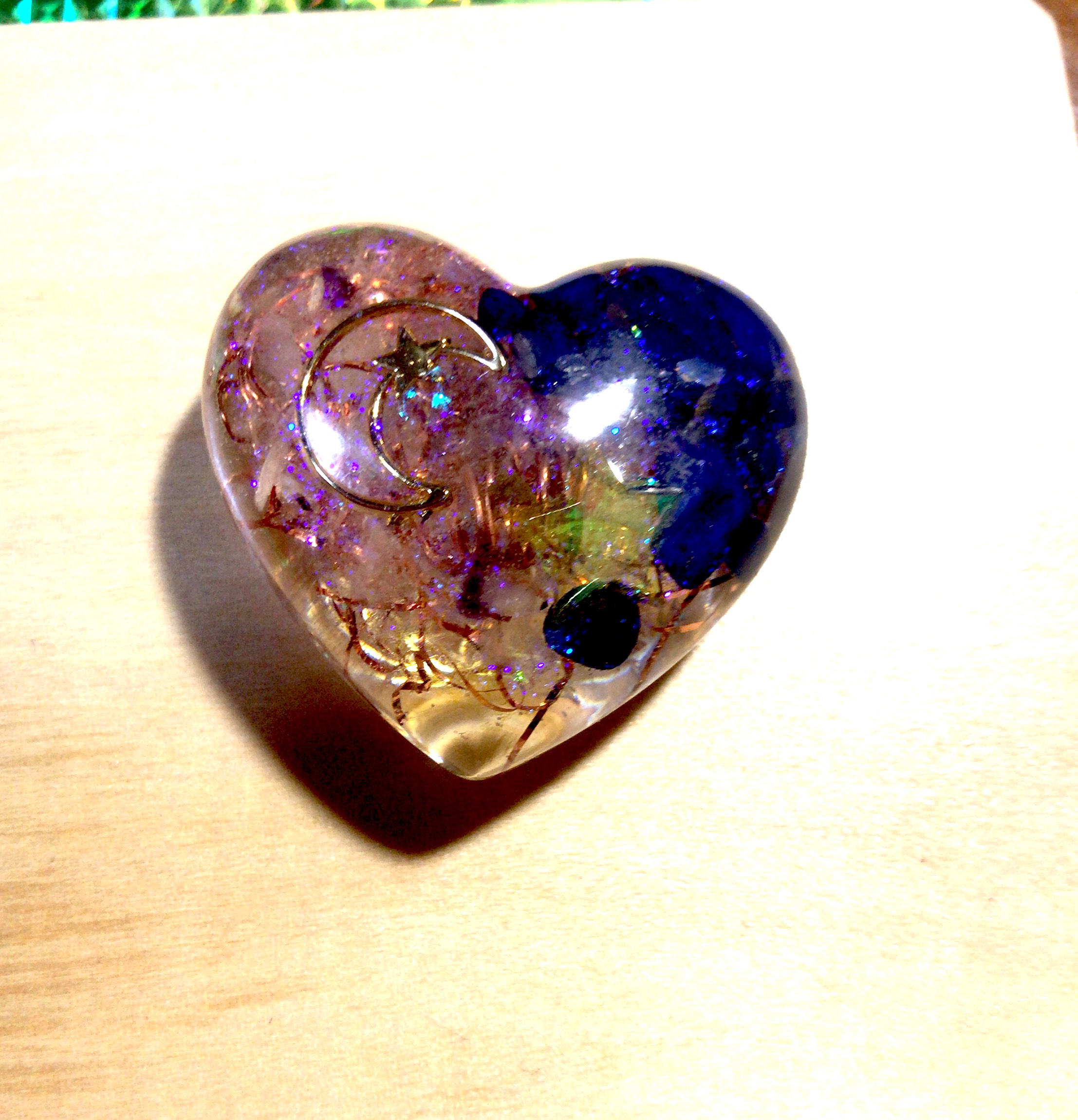 【ラピスラズリ】ハート型オルゴナイト ラピスラズリ】ハート型オルゴナイト オルゴナイト✨ハート♥️ その他