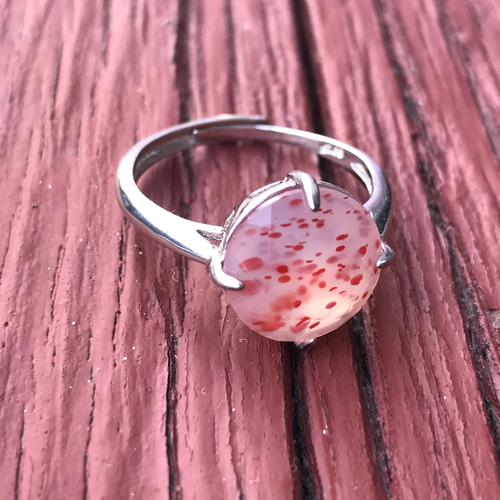 ゴビ石−ゴビ瑪瑙 リング 水玉模様 指輪・リング KIKI 通販 10436568