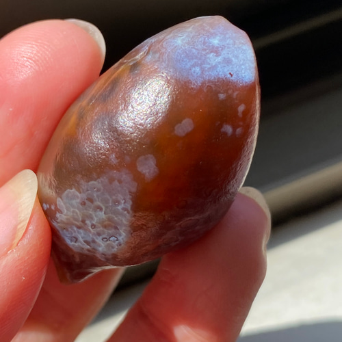 ゴビ石−528 ゴビ瑪瑙　原石　ヒョウ柄　激レア　琥珀色 ゴビ石−528 ゴビ瑪瑙 原石 ヒョウ柄 激レア その他置物 KIKI