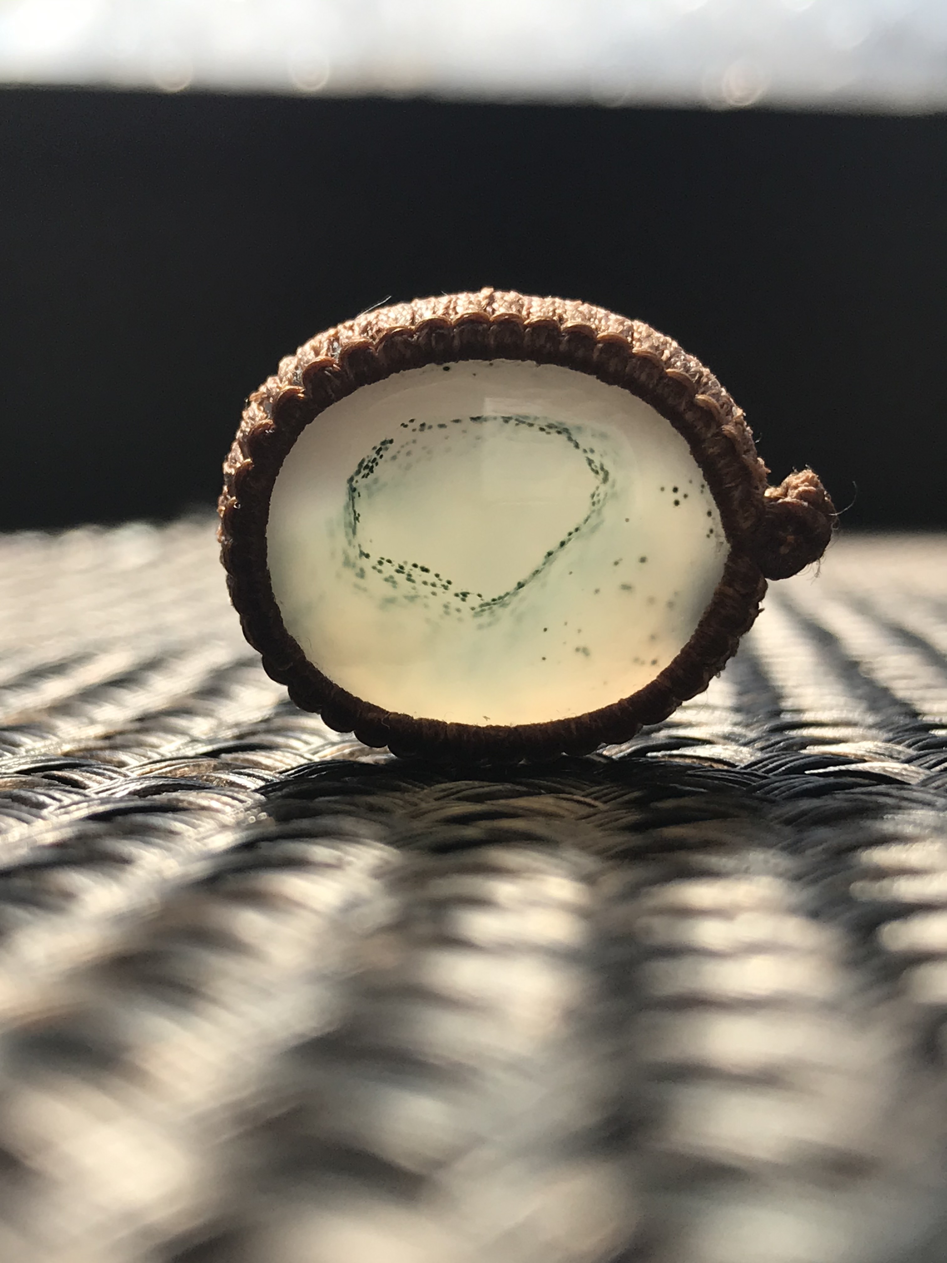 ゴビ石−547 ゴビ瑪瑙　緑ミャンディ