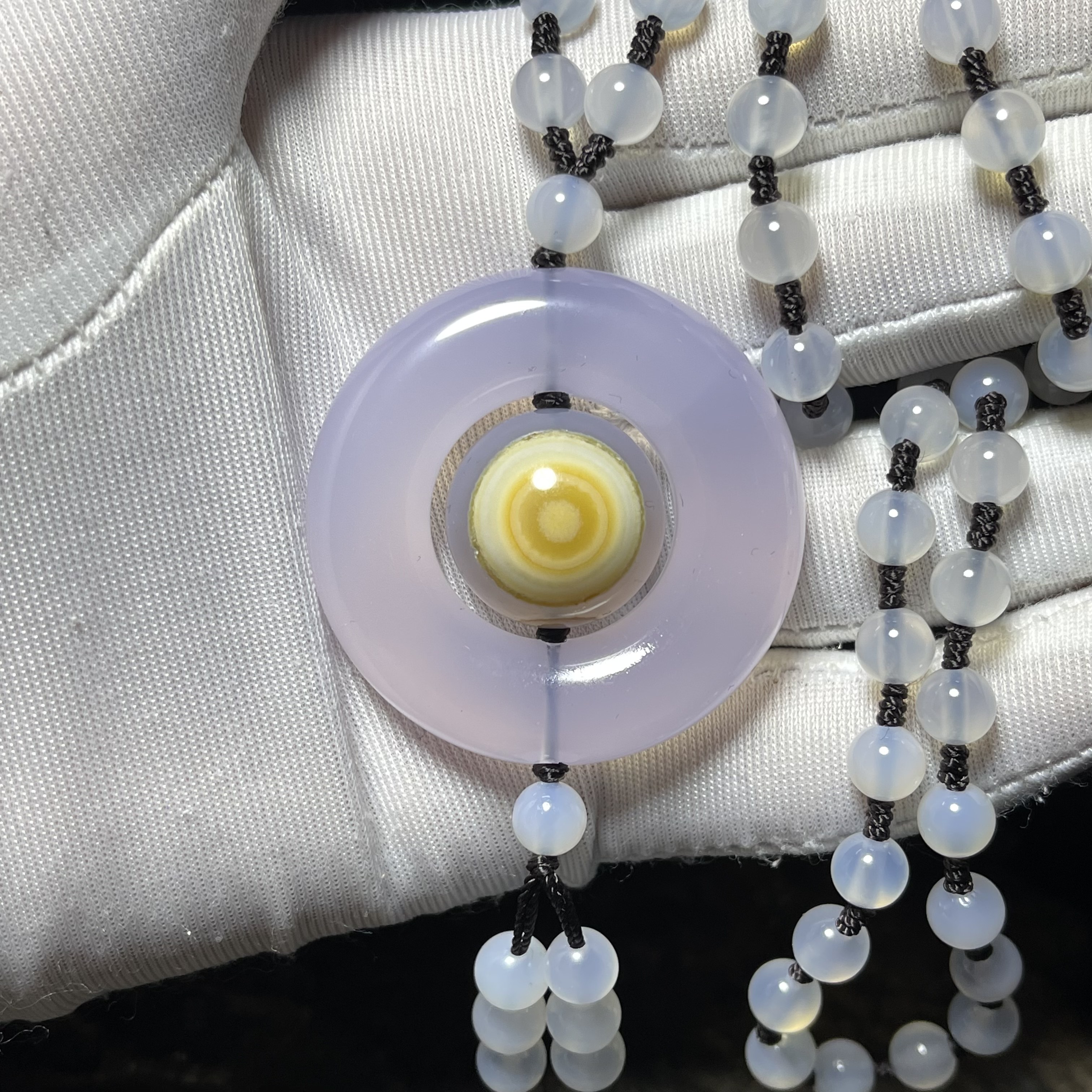 眼石　ネックレス　瑪瑙