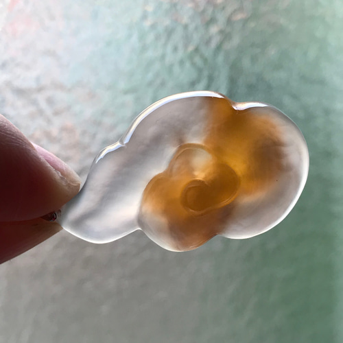 ゴビ石−769 ゴビ瑪瑙 手彫り めでたい雲