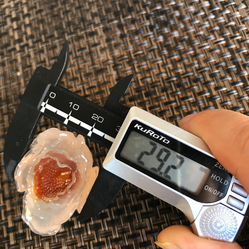 ゴビ石−126 ゴビ瑪瑙花手彫り彫刻置物