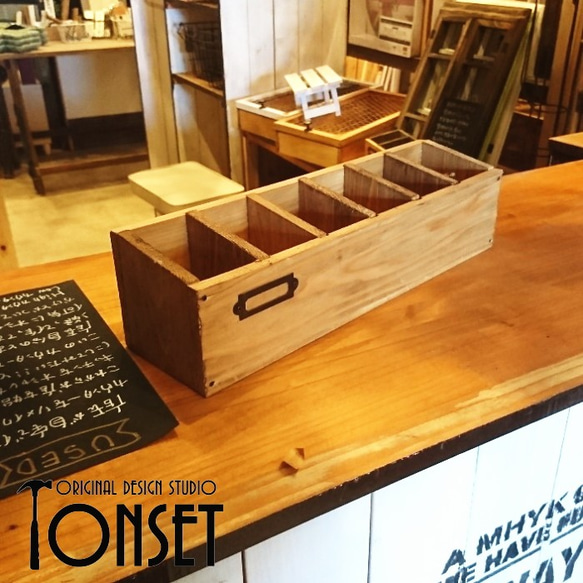 6連ペンスタンドBOX Pine 1枚目の画像