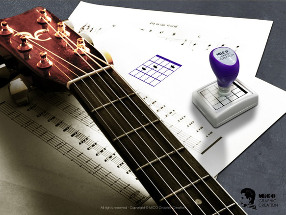 ギター コード フィンガリング アトミック スタンプを使用すると、ギター テクニックを簡単に向上させ、学習と指導を簡素化できます 1枚目の画像